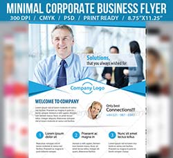 通用型产品推广传单模板：Minimal Corporate Business Promotion Flyer